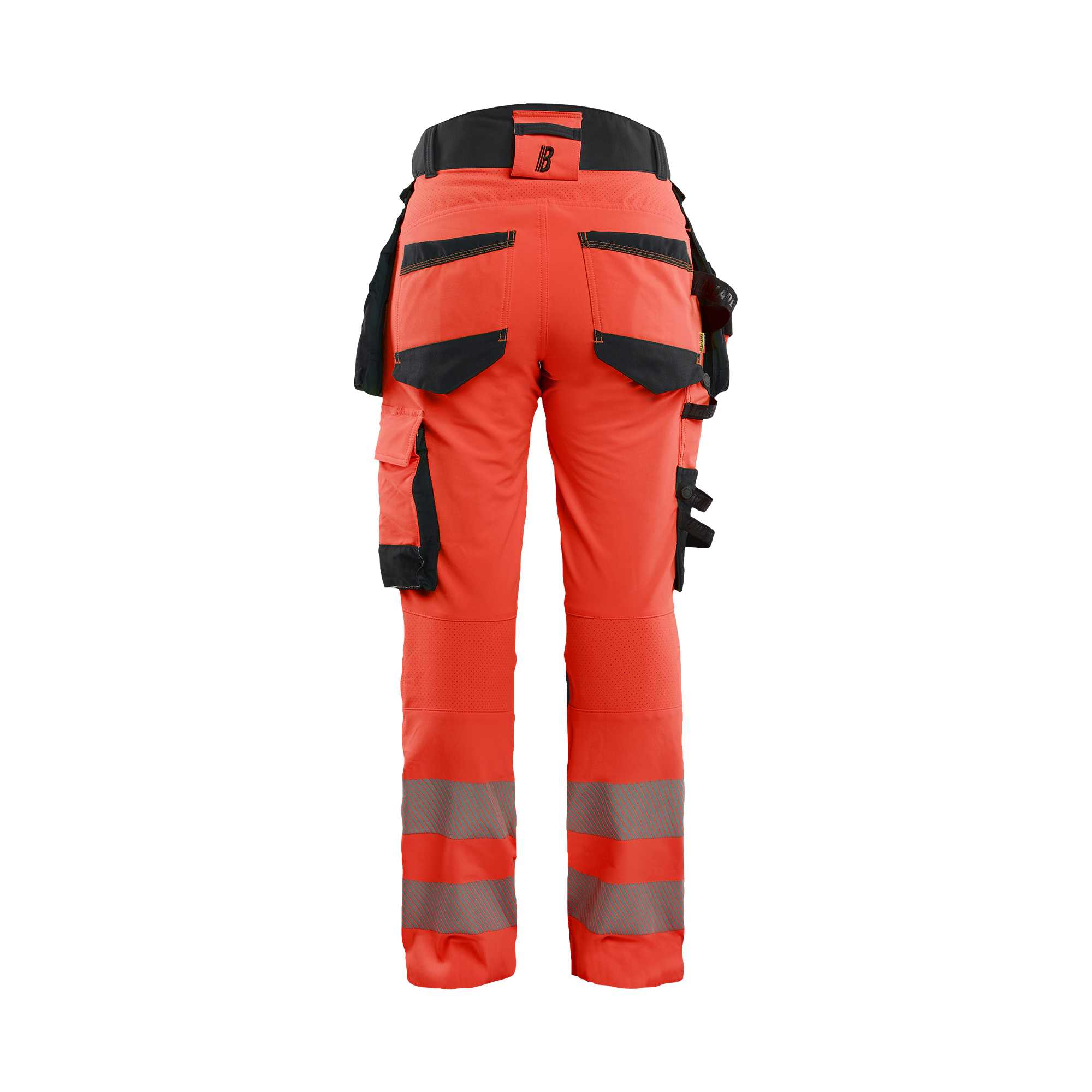 BLAKLADER 70221648 Women's Hi Vis trousers 4 way stretch Hi Vis Reflective Work Trousers Women - double weave